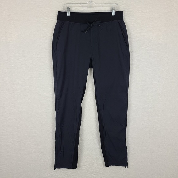Lululemon‎ Great Wall Pants Mens Large Dark Gray Black Track Sweatpants Joggers